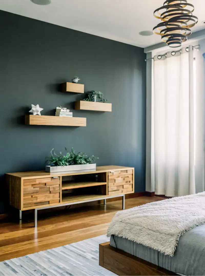 Réalisation d'une peinture murale pour un intérieur design